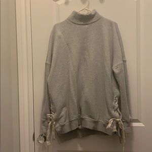Free people Grey oversized turtleneck. Size small
